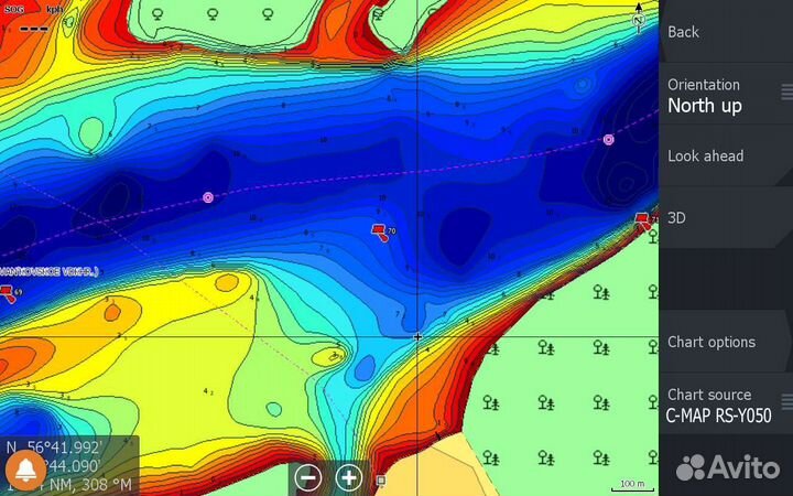 Карты глубин C-Map, Navionics, Garmin