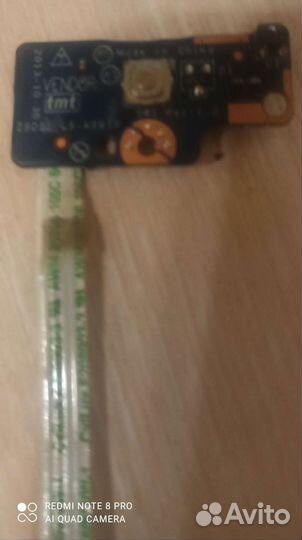 Плата кнопки включения для ноутбука нр 15- G