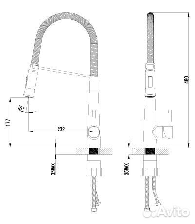 Смеситель lemark soul LM6002C для кухонной мойки