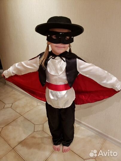 Костюм карнавальный Зорро прокат