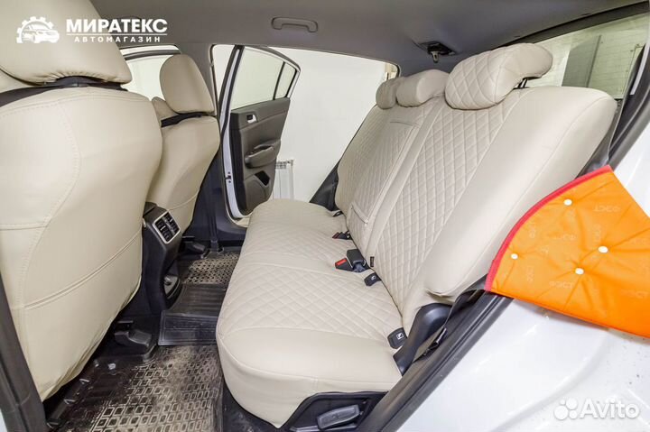 Авточехлы киа Спортейдж 4 / Экокожа Ромб