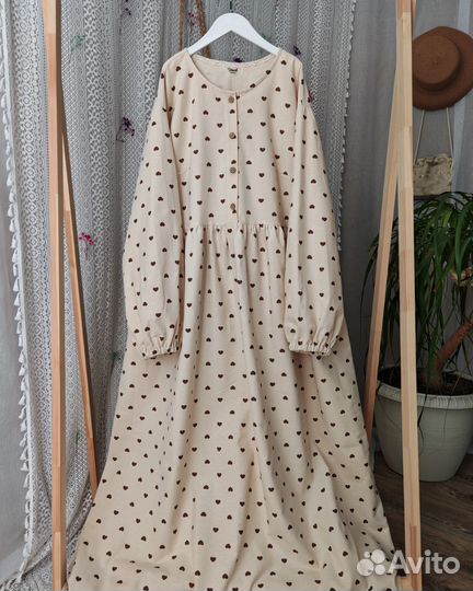 Платье из фланели