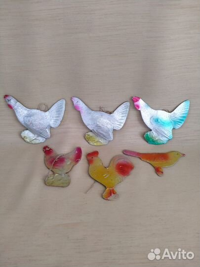 Ёлочные игрушки картонаж СССР