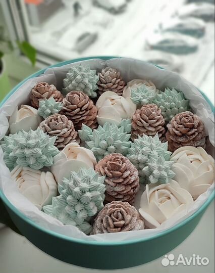 Букет зефирных цветов