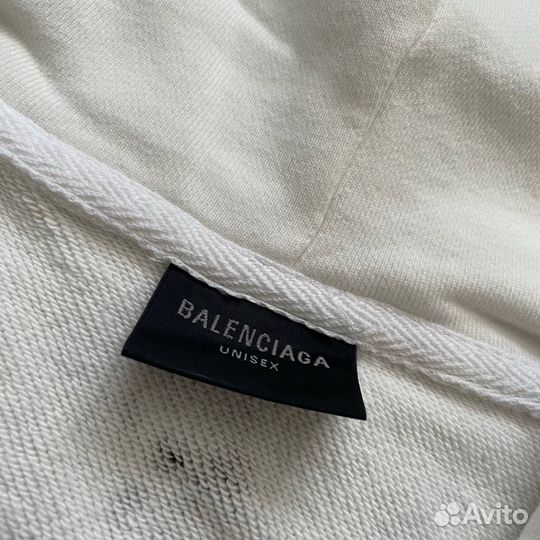 Зип худи Balenciaga x Polo белое