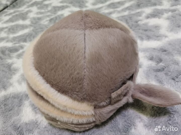 Шапка зимняя женская с козырьком за шоколадку