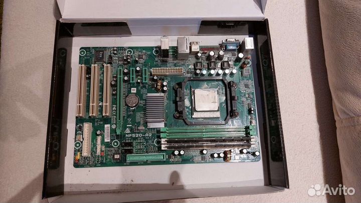 Связка матплата, CPU Athlon X2, кулер, 2 GB RAM