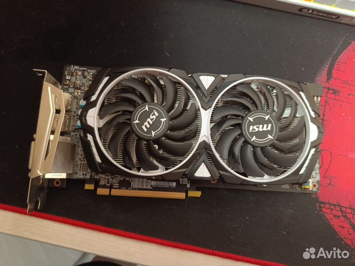 Видеокарта msi radeon rx580 armor oc 8g