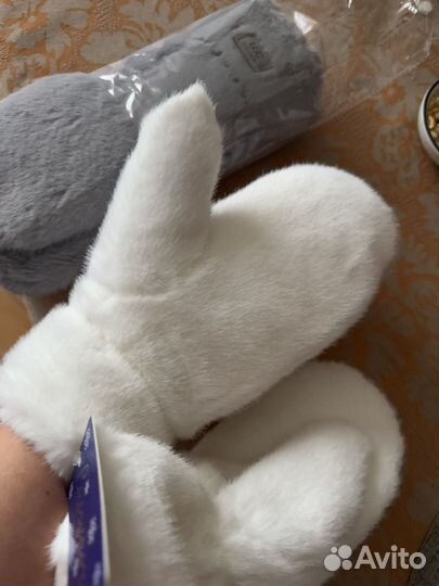 Меховые рукавицы, пушистые и теплые