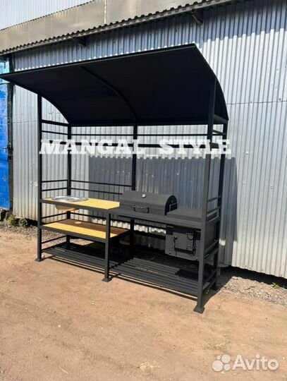 Мангал в стиле лофт