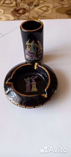 Пепельница с подставкой для зажигалки