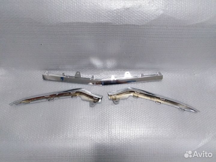 Комплект хрома бампера Mercedes w212 AMG рест E212