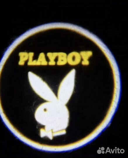 Проекция логотипа авто в двери 2 шт playboy