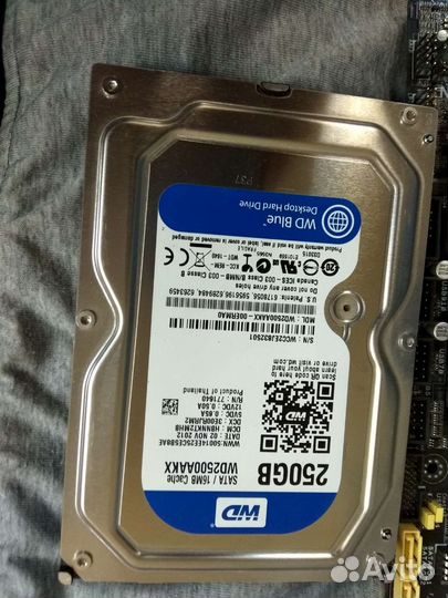 Материнская плата+кулер+процессор+память+диск