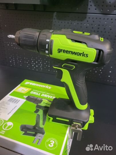 Гайковерт ударный GreenWorks 24V, бесщеточный