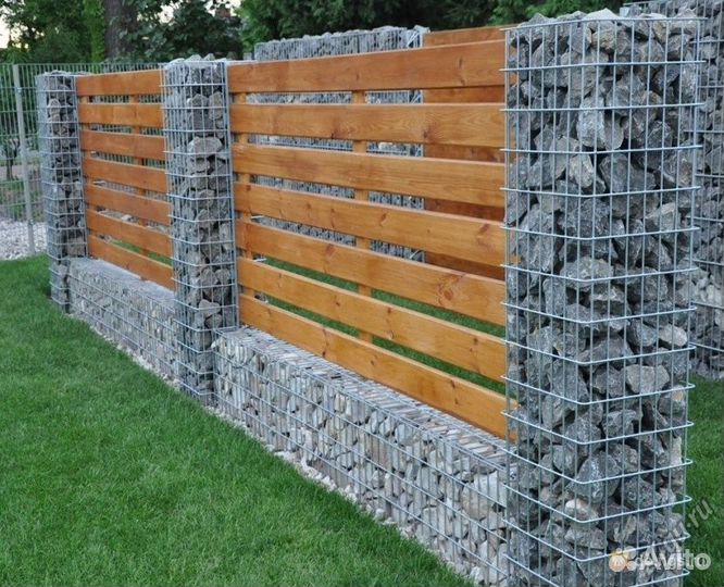 Декоративные ограждения, заборы, сетка габионы