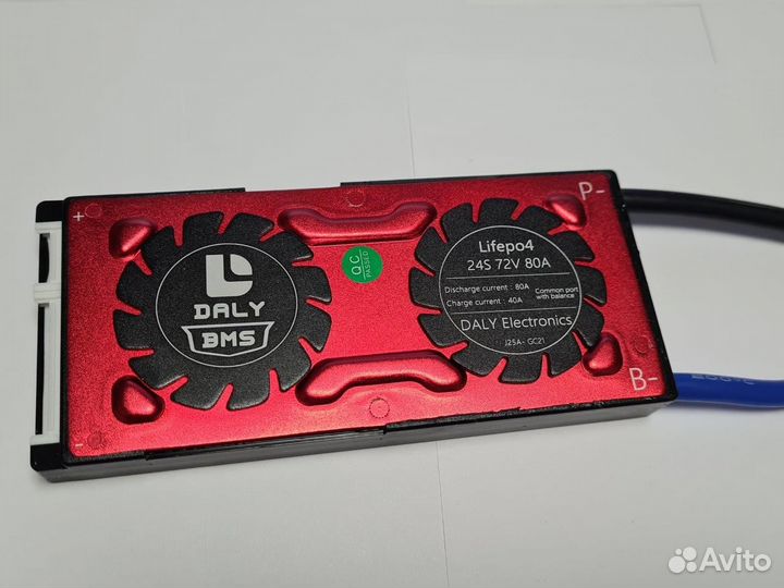 Плата контроля BMS lifepo4 24S 72V 80A