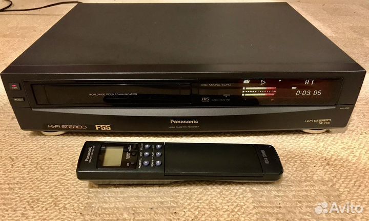 Видеомагнитофон.HI-FI Stereo.Panasonic F 55ам