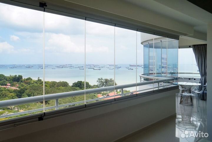 Безрамное остекление лоджий