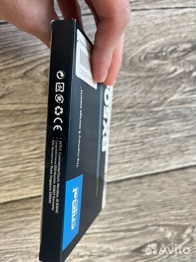 Новый SSD накопитель Crucial BX500 480GB