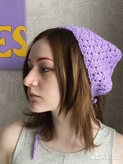 Косынки вязаные ручная работа