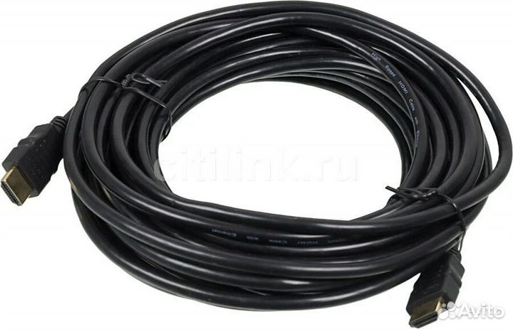 Шнур hdmi - hdmi gold 20М с фильтрами (PE bag) PRO