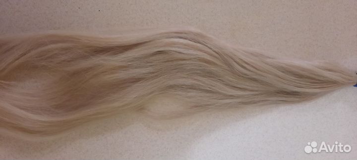 Волосы для наращивания 90 см блонд