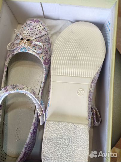 Туфли для девочки, размер 37 полный. Новые