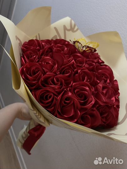 Букет из атласных лент под заказ