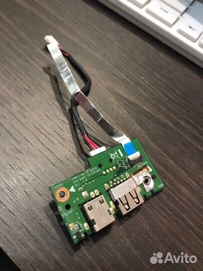 Плата питания и разъем USB для ноутбуков Asus X401