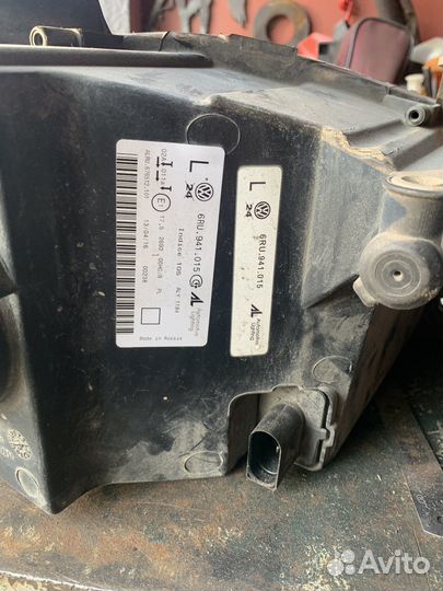 Фара левая/правая vw polo sedan