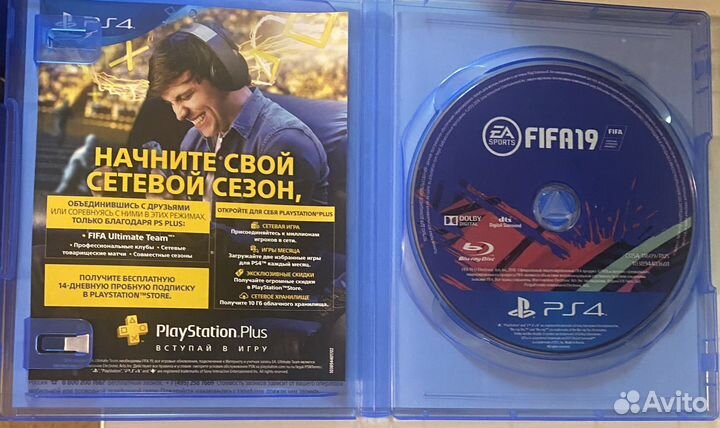 Fifa 19 ps4 диск