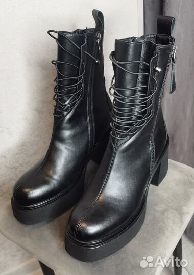 Ботильоны/ботинки натуральная кожа