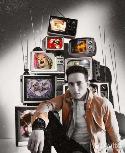 Монтаж: фото в стиле retro + видео