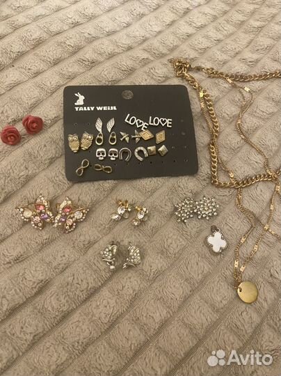 Серьги бижутерия