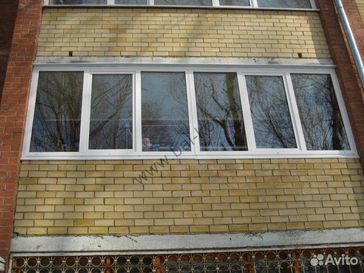 Лоджия пластик 6 метров, балкон пвх француз