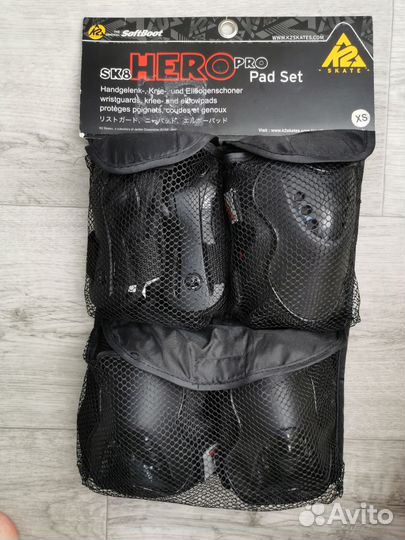 Комплект защиты К2 hero pro (ролики/скейт)