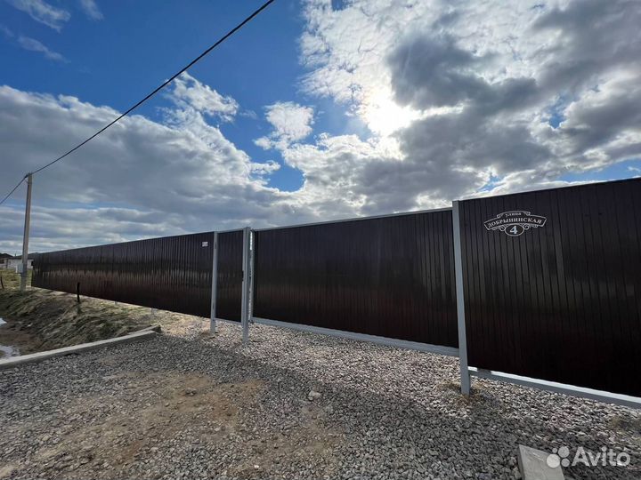 Заборы из профнастила/евроштакетника, ворота