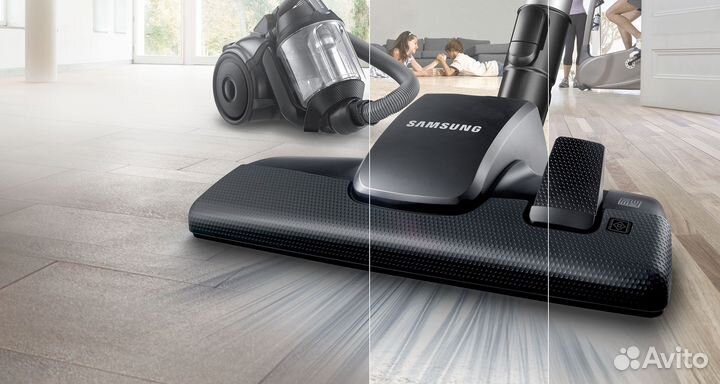 Новый пылесос Samsung с контейнером и турбиной