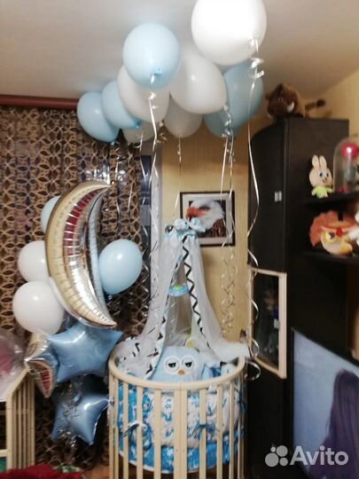 Детская кроватка трансформер 7 в 1 с маятником