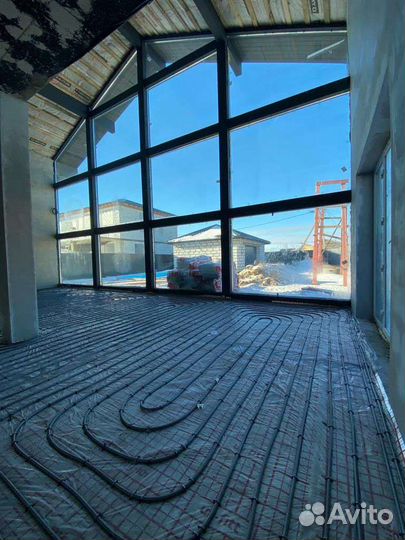 Монтаж отопления теплые полы водоснабжения