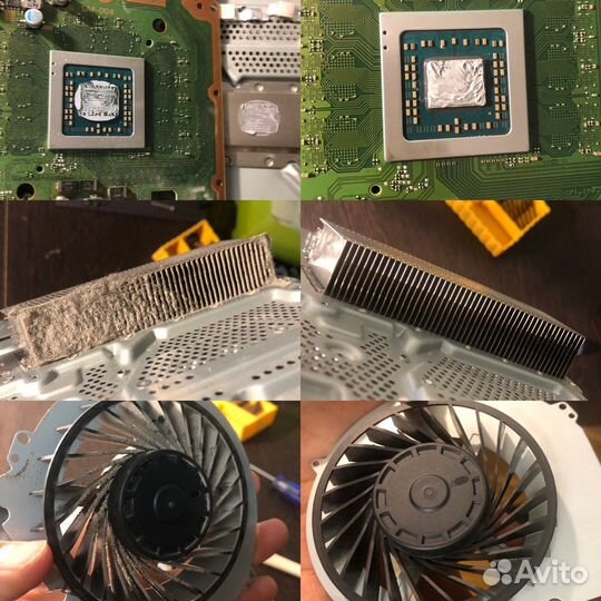 Чистка и замена термопасты PlayStation xbox