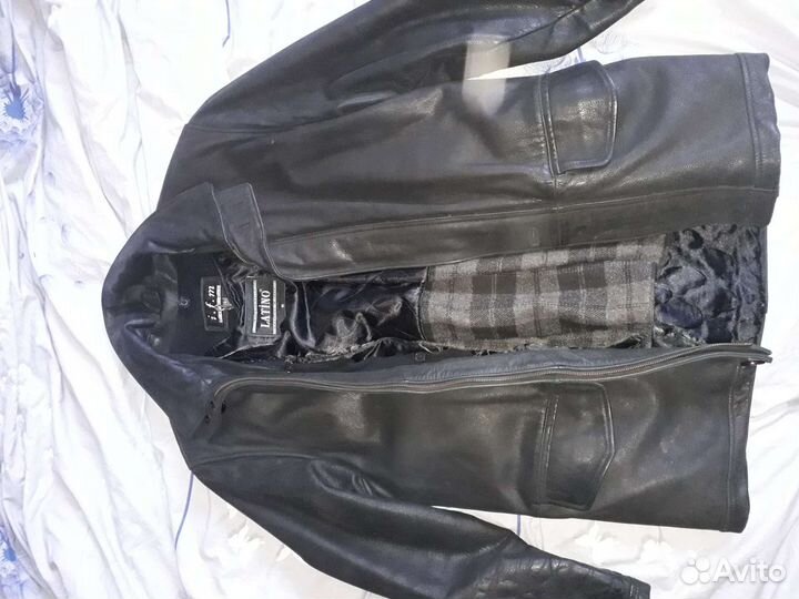 Кожаная куртка мужская