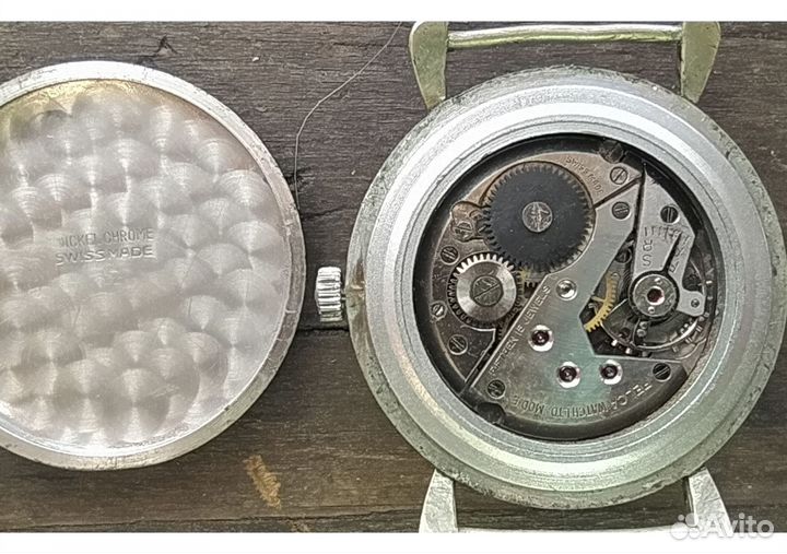 Винтажные редкие мужские часы felca 15 rubis swiss