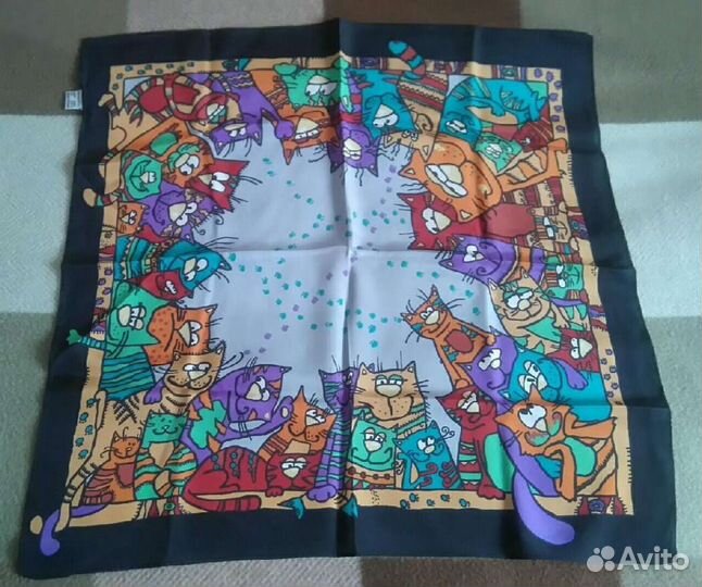 Шёлковый п/посадский платок, новый