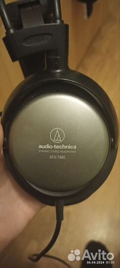 Наушники audio technica ath t400