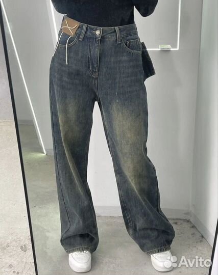Джинсы широкие y2k