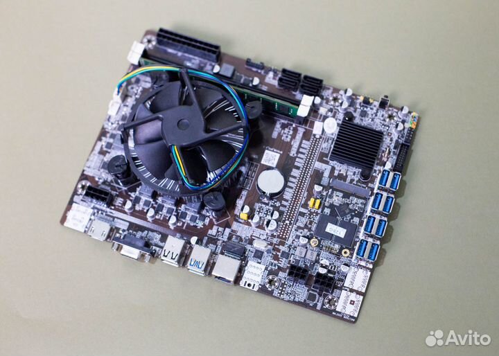 Материнская плата (комплект) для майнинга на 8-12