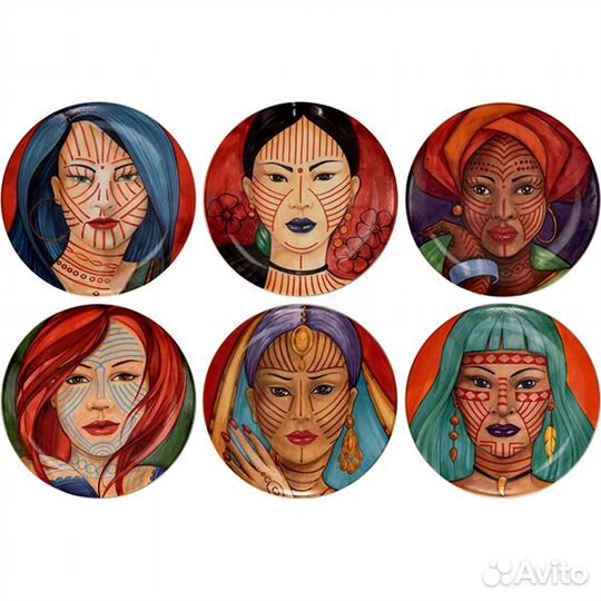 Тарелка пирожковая в ассортименте «Анимае»6шт Anim