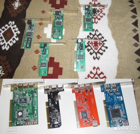 Комплектующие, память,провода, блок питания и др